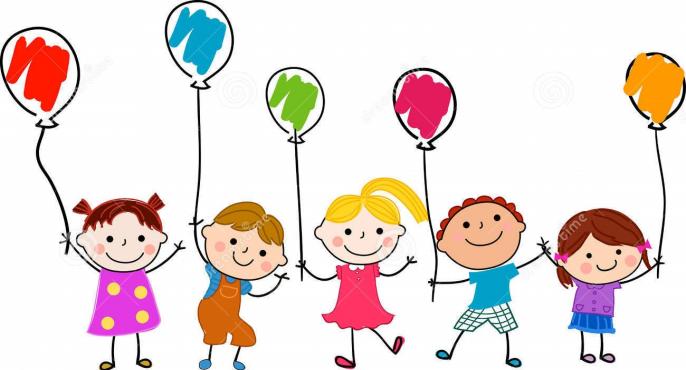 Group children balloon cartoon 35469201 2